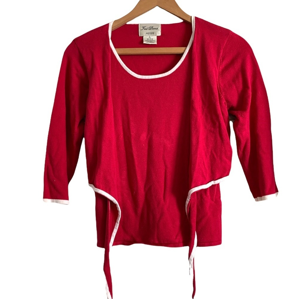 Fred David Hot Pink Blouse Size PL